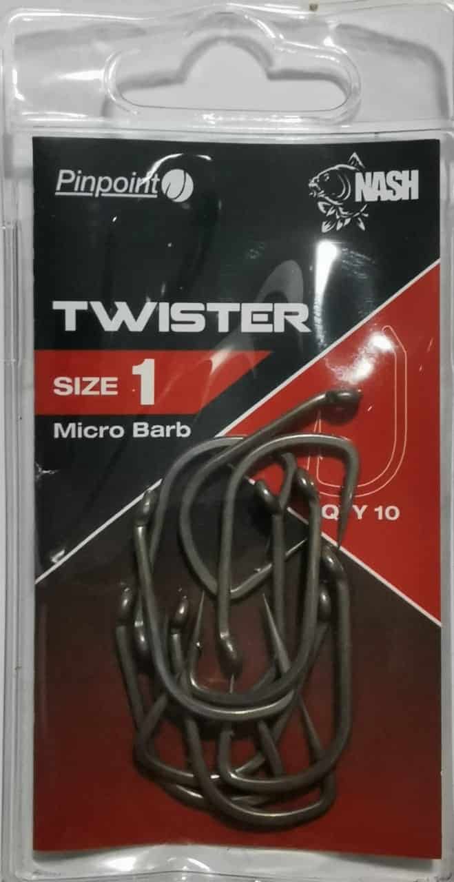 Hameçon Pinpoint Twister Taille 8 Micro Barbed - Hameçons - Montages