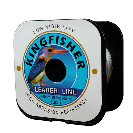 Kingfisher Nylon Leader Line 100m 19.9kg 0.60mm - Specimen Tackle